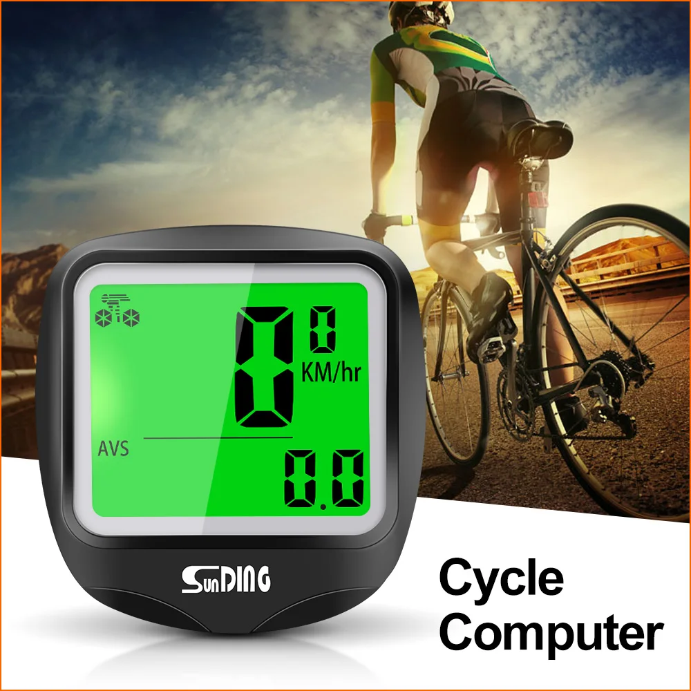 Káblové / Bezdrôtové SD-568 Sunding Bicykli, Počítače, LCD Digitálny Displej Bicykel počítadlo kilometrov Rýchlomer Cyklistické Jazdecké Príslušenstvo Nástroj