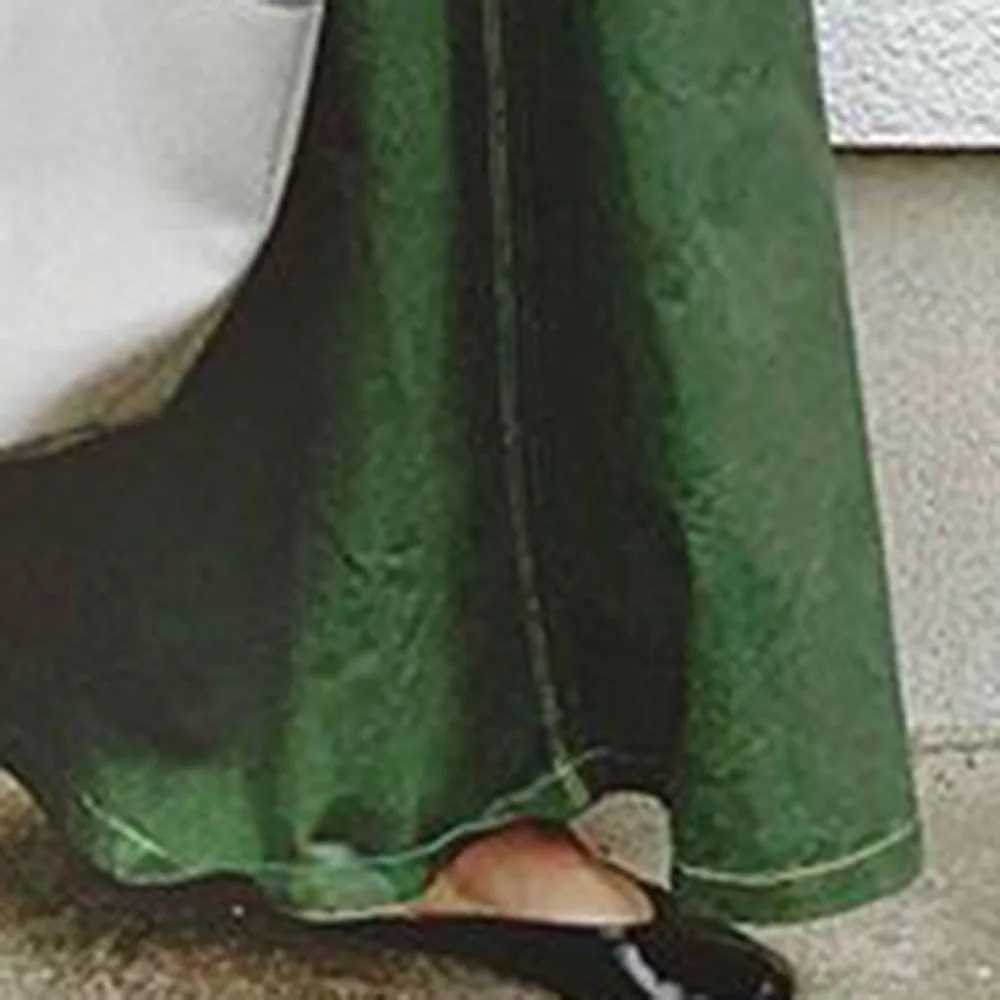 Kórejský Šaty Na Jeseň Roku 2019 Podväzky Dlhé Šaty Žien Japonský Módny Dievča Popruh Vestido Bežné Streetwear Dámy Zelený Župan
