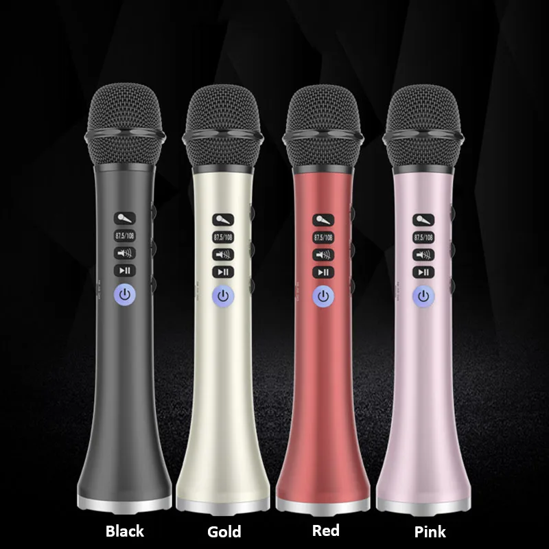 L-698 Profesionálne 15W Prenosné USB Bezdrôtová Karaoke Mikrofón Reproduktor Domov KTV pre Prehrávanie Hudby a Spevu, Reproduktor