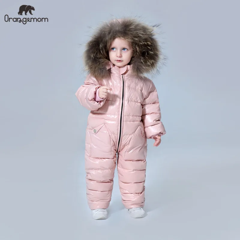 Lacné stupeň ruskej zimné detské oblečenie nadol bunda chlapci vrchné oblečenie kabáty , zahustenie Nepremokavé snowsuits Dievčatá Oblečenie