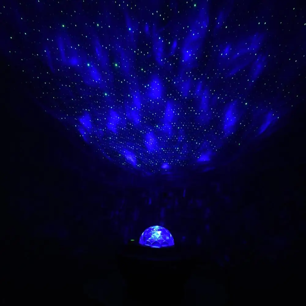 Led Hudobné Hviezdy Projektor Lampa / Usb Kábel Bezdrôtové Zvuk Kontrolu Laserové Svetlo Hviezdna Vody Vzor Plameň Lampy