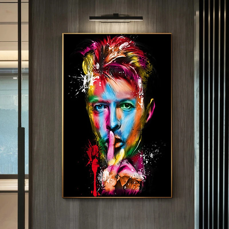 Legendárny Hudobný Spevák Veľká Hviezda David Bowie Plátno Maľovaní Plagátov Vytlačí Wall Art Obrazy na Steny v Obývacej Izbe Dekor Cuadro