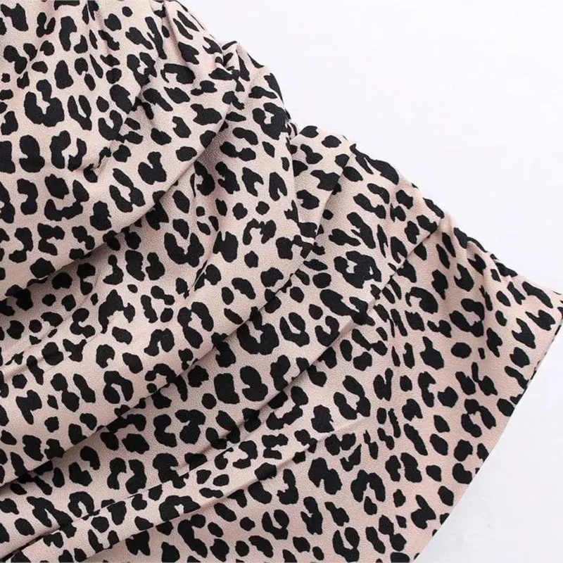 Leopard Tlač Dámske Zábal Sukne S Vysokým Pásom Sexy Mini Sukne Faldas Žena Zora Vicky Slim Bodycon Vintage Sukne Retro Spodnej 2020