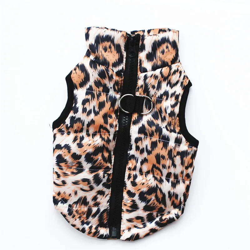 Leopard Vesta Kamufláž Psa Oblečenie Cartoon Clothings Psov Super Malý Oblečenie Roztomilý Čivava, Tlač Zimná Modrá Ropa Perro