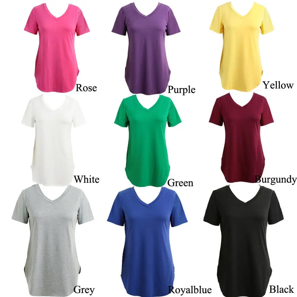 Letné 3XL 4XL 5XL Plus Veľkosť tričko Ženy Topy Bežné tunika ženský Čaj V Krku Krátky Rukáv Veľkých Rozmerov Dlhé tričko Nadrozmerná