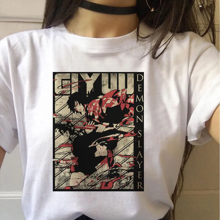 Letné Nový Hot Démon Vrah tričko Japonské Anime Ženy tričko Zábavné Grafické TopStreetwear Punk Kimetsu
