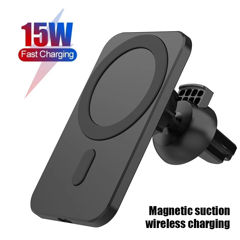 Magnetické Bezdrôtovú Nabíjačku Bezdrôtový 15W Rýchle Nabíjanie Nabíjačky pre iPhone 12 Pro Max Mini držiak do Auta Stáť Auto Držiaka Telefónu
