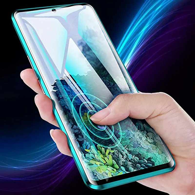 Magnetický Kovový obal Pre Samsung Galaxy S20 FE A51 A71 A21S M31 M51 M21 A30S A31 S10 S9 S8 Plus A50 A70 Poznámka 20 Ultra 10 Pro Lite