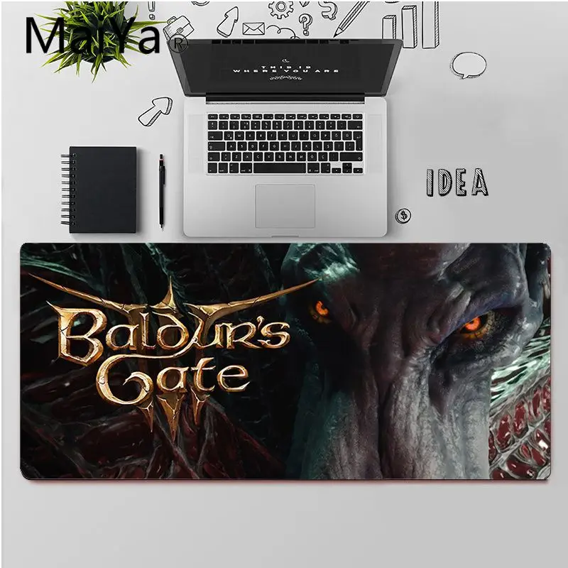 Maiya Najvyššej Kvality Baldur ' s Gate 3 Prírodného Kaučuku Gaming mousepad Stôl Mat Doprava Zadarmo Veľké Podložku pod Myš, Klávesnica Mat
