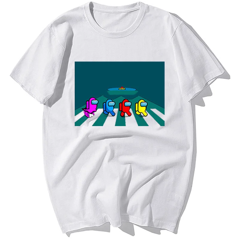 Medzi Nami Abbey Road Letné Tričko Mužov Hip Hop Harajuku Streetwear Pohode T-shirt Anime Medzi Nami Tričko Grafický Hornej Tees Muž