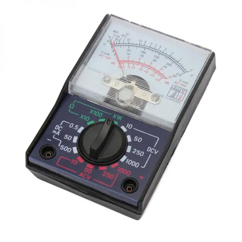 MF-110A Elektrické AC/DC OHM Voltmeter Ammeter Analógový Multimeter