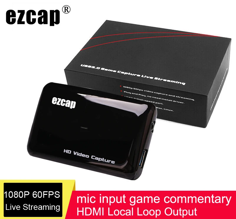 Mic Input TV Slučky 1080P 60FPS HDMI USB 3.0 digitalizačné Karty Doska pre XBOX PS4 Prepnúť Telefón Hra Nahrávanie Live Streaming