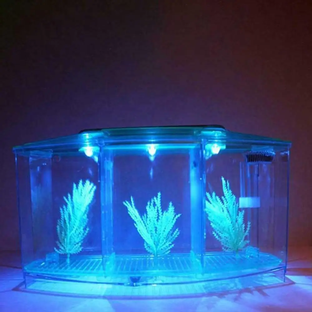 Mini akvárium Akvárium LED Svetlo Delič Filter Vody acuario #3O10
