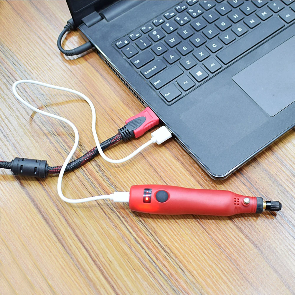 Mini Leštenie Prenosné USB Nabíjateľné Príslušenstvo Domáce HOBBY Ručné Bezdrôtové Brúska Rotačné Nástroje, Elektrické Vrtákov 3 Rýchlosti