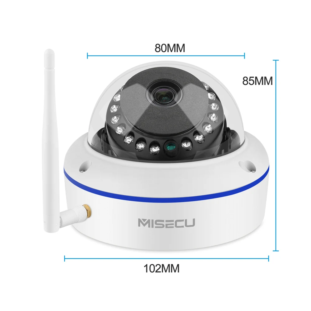MISECU 8CH HD 3MP Bezdrôtové Kamery Nastaviť CCTV kamerovým Systémom Wifi NVR Vandalproof Dome Kamera, WIFI, bezpečnostné Kamery Auta
