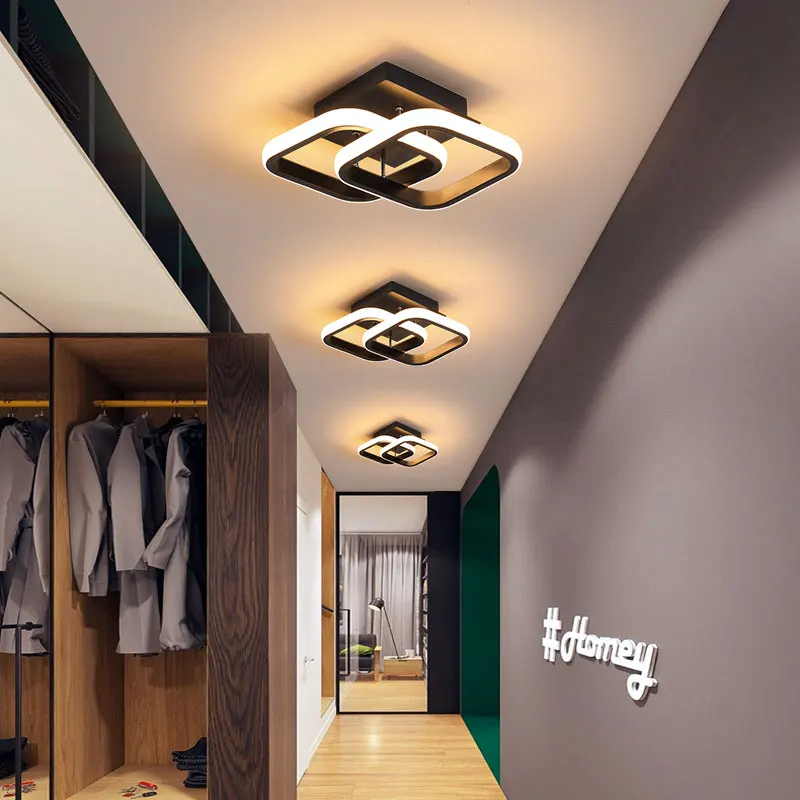 Moderné Stropné LED Svetlá Pre Spálne, Obývacia Izba, Jedáleň Black&White Skončil Koridoru Svetlo Balkón Svetlá Stropné Svetlá