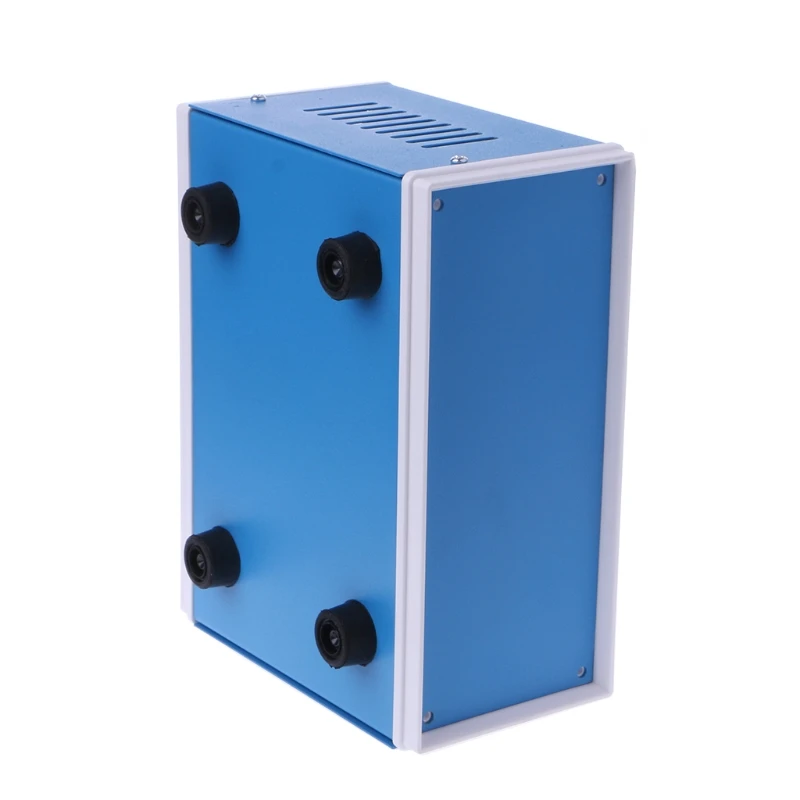 Modrá Kovový Kryt Projektu Prípade DIY Spojovacej skrinke 6.7\