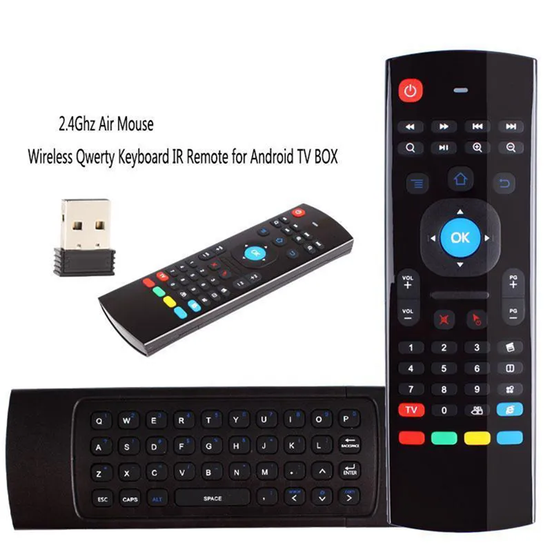 MX3 2.4 G Wireless Keyboard Controller Diaľkové Ovládanie Vzduchu Myš Pre Android Smart 7.1 TV Box X96 Mini S905w Tx3 Tvbox