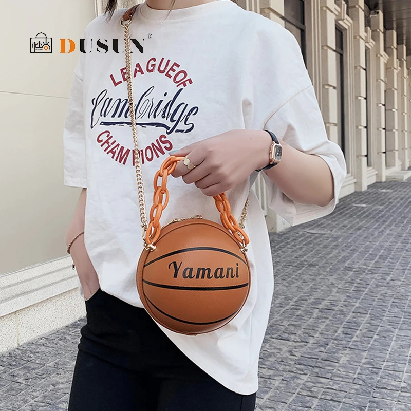 Móda Basketbal, Futbal Tvarované Crossbody Tašky Ženy Akryl Reťaze Strane Taška Na Rameno Program Messenger Tašky Lady Značiek Zábavné Spojka