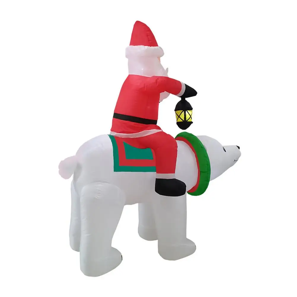 Nafukovacie na Koni Polar Bear Santa Claus Nový Rok Darčeky Veselé Vianočné Dekorácie pre Domov Vonkajšie Záhradné Párty Hračky