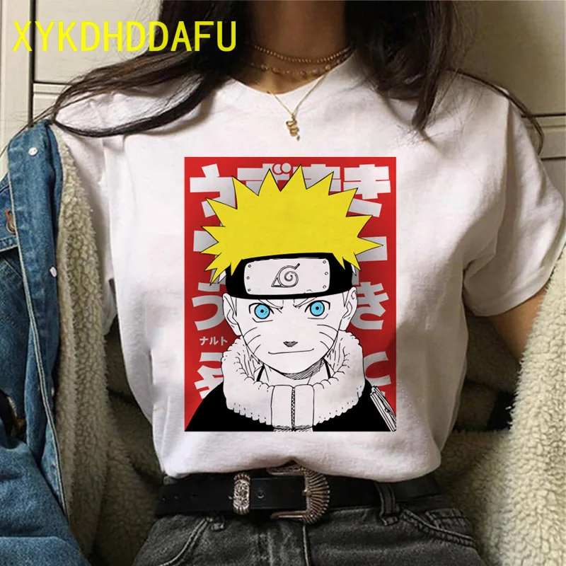 Naruto Japonci Grafické Tričko Unisex Streetwear Anime Sasuke T-shirt Lete Hip Hop Muž Nadrozmerné Tričko Topy Tees Tričko