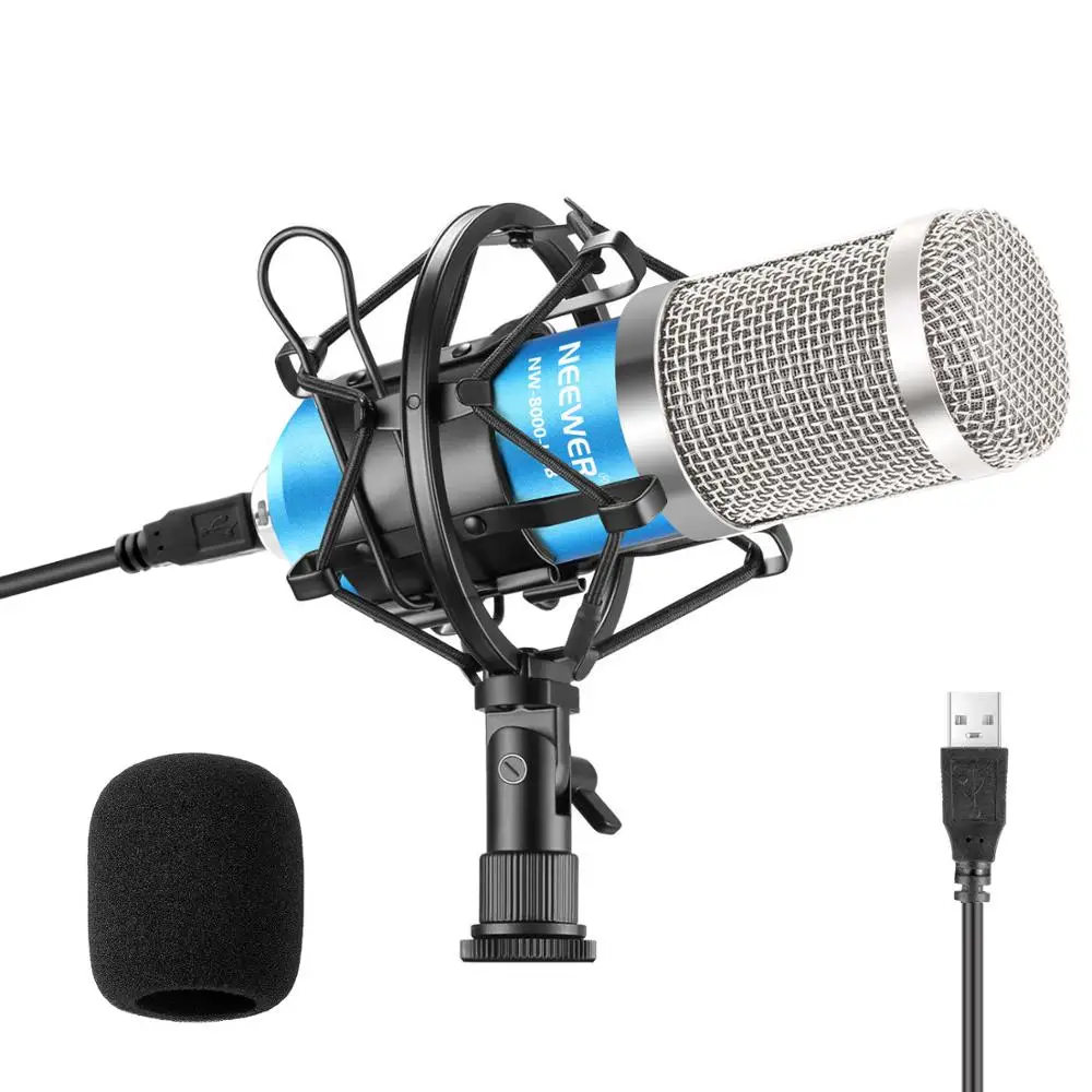 Neewer USB Mikrofón 192KHZ/24Bit Plug & Play Počítač Cardioid Mic Podcast Kondenzátorových Mikrofónov + Profesionálny Zvuk Chipset