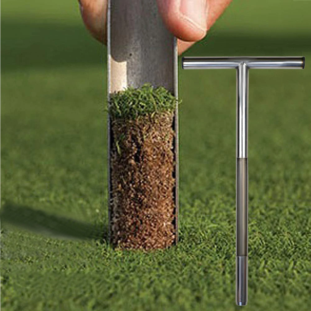 Nerezová oceľ 1 palec pôdy sampler vzoriek pôdy vŕtať zelená digger nehrdzavejúcej ocele údržby trávnika nástroj