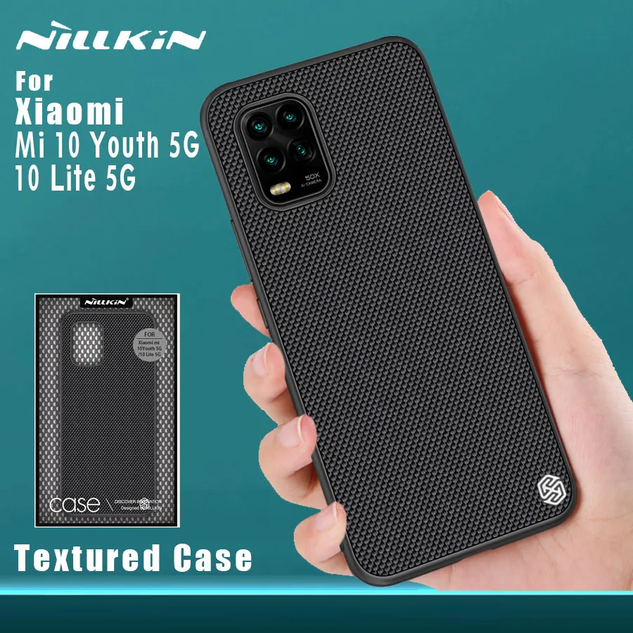 Nillkin pre Xiao Mi 10 Mládež 5G 10 Lite 5G prípade zadný kryt Textúrou ochranné Nilkin prípadoch