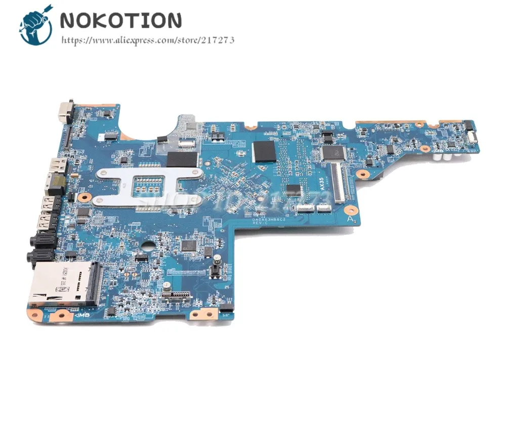 NOKOTION Pre HP G42 G62 CQ42 CQ62 Notebook Doske GL40 DDR3 Zadarmo CPU 605140-001 DA0AX3MB6C1 základná Doska