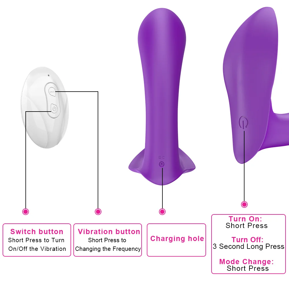 Nositeľné Dildo Vibrátor 10 Rýchlosť Diaľkové Ovládanie Stimulovať Klitoris Žena Masturbator sexuálnu Hračku pre Ženy Nohavičky Vibrátor