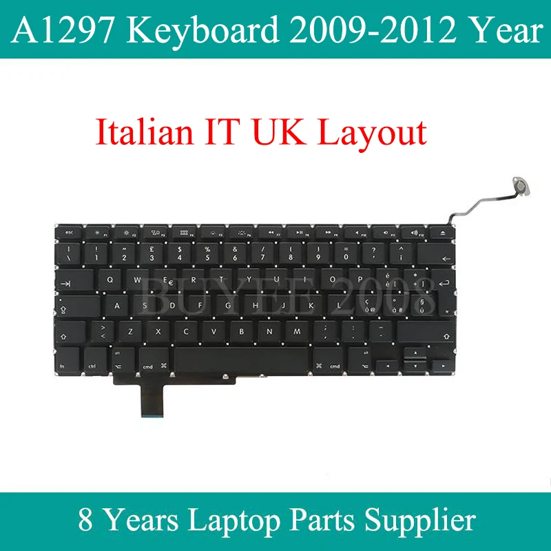 Notebook EÚ IT UK Rozloženie A1297 taliansky Klávesnica Pre Macbook Pro 17