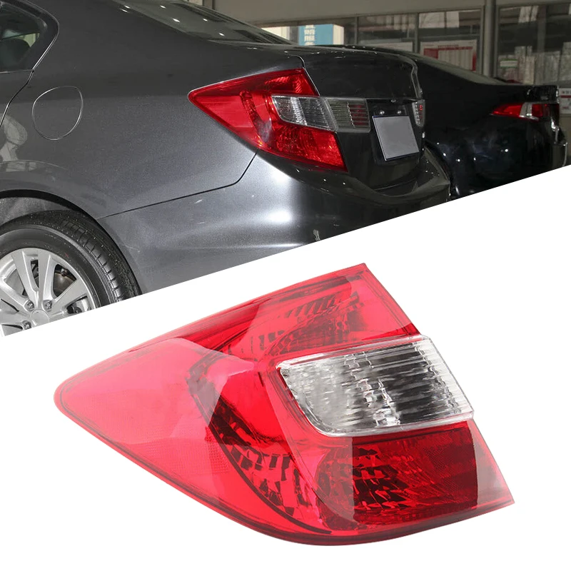 Nové 33550TR0A01 HO2800180 Auto Ľavej Chvost Zadné Brzdové Svetlo Lampy Vonkajšie vhodné na Honda Civic Sedan 2012 2013