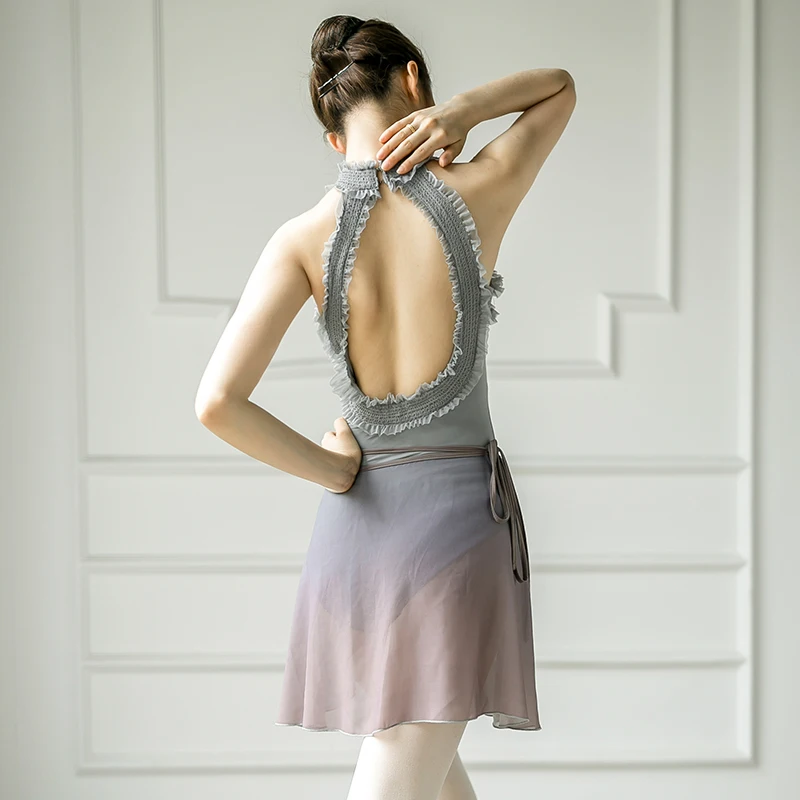 Nové Adultos Tutu Dancewear Ženy Americké Oblečenie Čipky Balet Trikot Balerína Oblečenie Backless Gymnastika Trikot JL1293