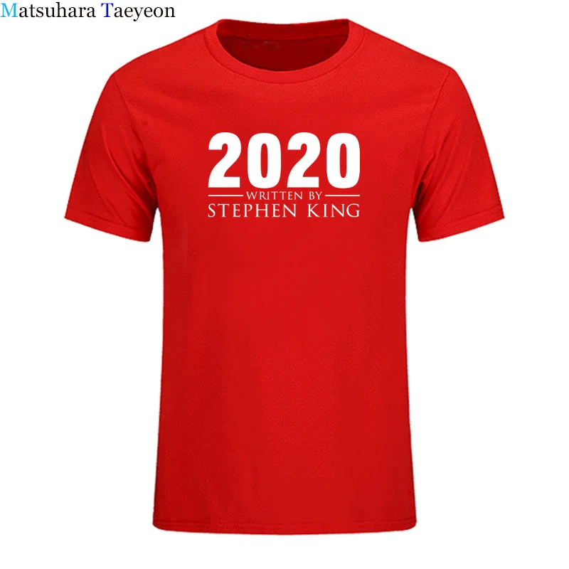 Nové Letné Príchodu 2020 napísal Stephen King T Shirt mužov Bavlna T-shirt Short Sleeve Tee Muž Topy Tričko Ležérne Košele
