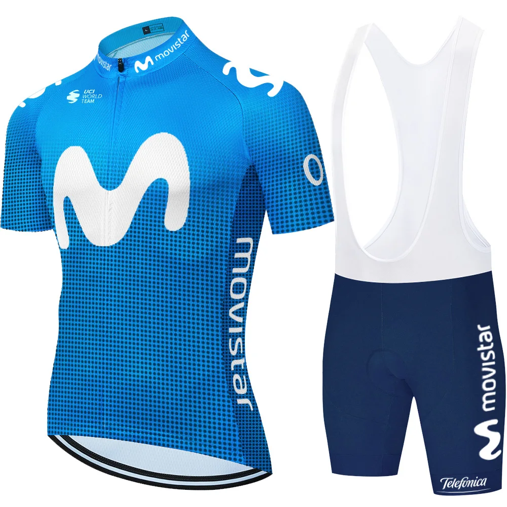 Nové Movistar cyklistika dres pro team Bike Šortky Nastaviť Rýchle Suché roupa ciclismo Pre Pánske Pro letné cyklistické oblečenie 2020