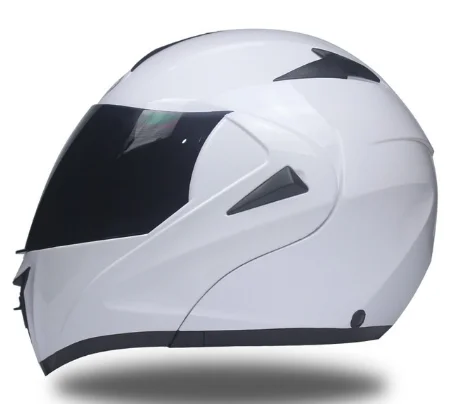 Nové módne dvojité objektív flip up motocykel motocross prilba plná tvár prilba pretekárske prilbu M L XL