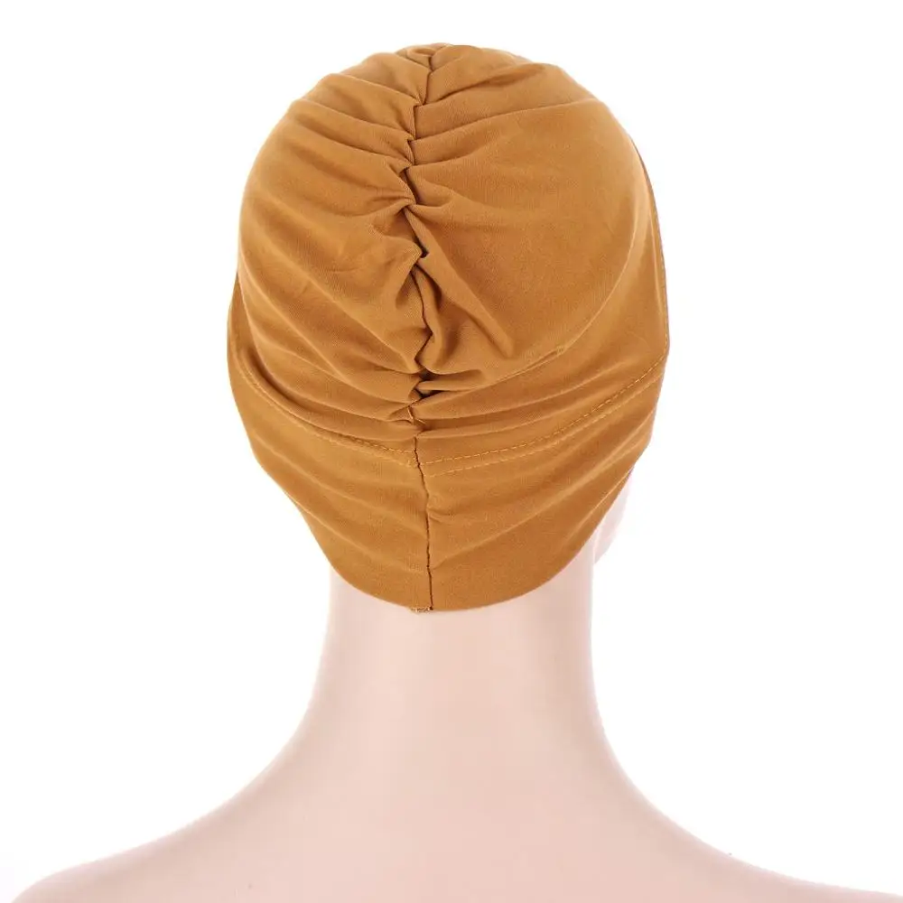 Nové Turban čiapky pre ženy Satin Priedušné, Hodvábne Headwrap Čiapky Chemoterapii Čiapky pokrývku hlavy na Rakovinu