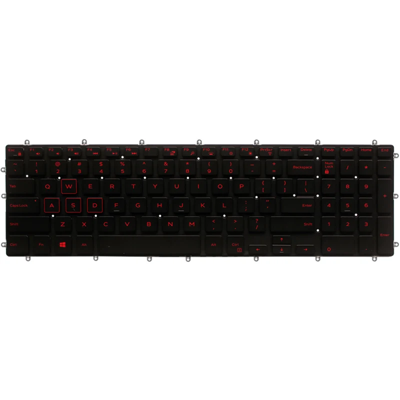 Nový AMERICKÝ notebook klávesnica pre Dell Inspiron 15-5565 15-5567 15-5568 Herné 17-5765 17-5767 rozloženie klávesnice modré/biele/červené Podsvietenie