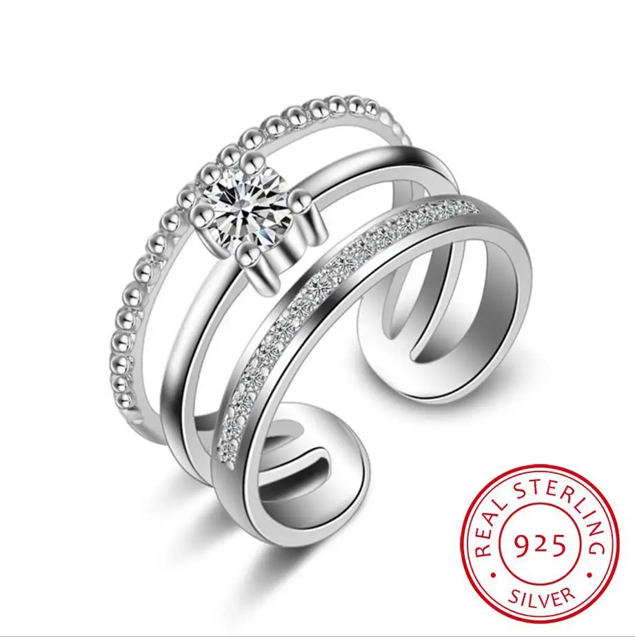 Nový Príchod 925 Sterling Silver Troch Retro Prstene Pre Ženy, Šperky, Módne Otvorte Nastaviteľné Prst Prsteň Doprava Zadarmo