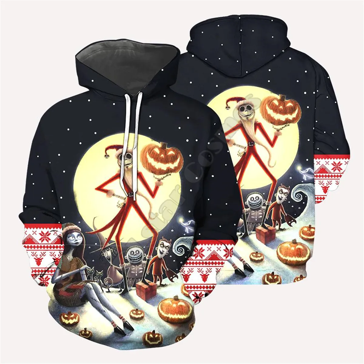 Nočná mora Pred Vianocami totem 3D Vytlačené Muži ženy Mikiny/mikiny Harajuku Módne Kapucňou Halloween Hoody ladies bunda 10
