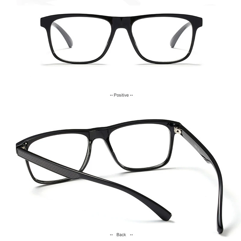 Námestie TR90 Muž Okuliare Rámy , Black Carbon Fiber Proces Chrámu Predpis Krátkozrakosť Okuliare Rám