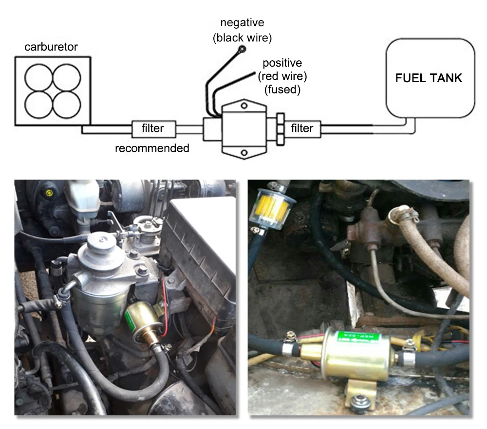 Nízky tlak palivové čerpadlo hep-02a, электробензонасос nízky tlak, 12 V, benzínové čerpadlo, auto, benzín čerpadla