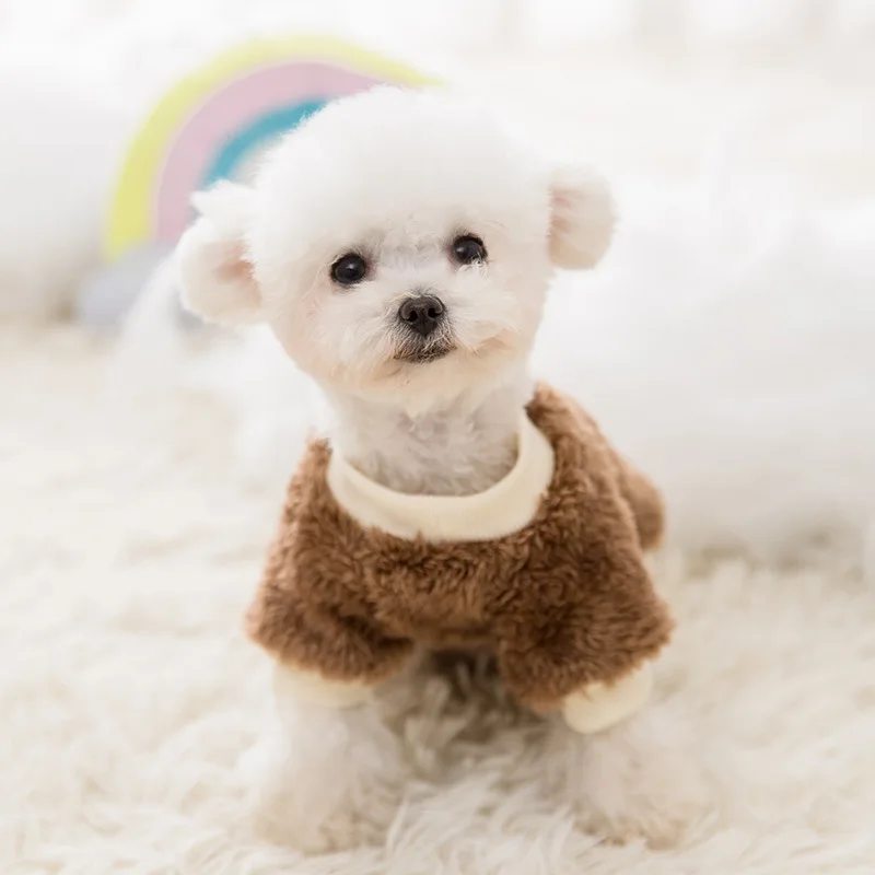 Oblečenie pre psy, Roztomilý medveď logo malý pes clotheing Jesenné a zimné oblečenie medvedíky boj mačky a malé psy, šteniatka