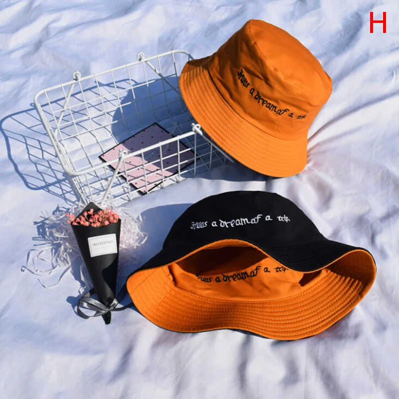Obojstranný Nosenie Straberry Výšivky Panama Vedierko Hat Muži Ženy Lete Vedro Spp Hip Hop Hat Klobúk Rybár