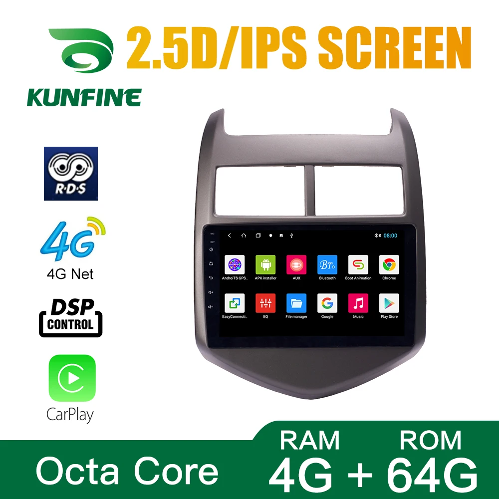 Octa-Core 1024*600, Android 10.0 Auto DVD Prehrávač, GPS Navigáciu Ústrojenstva Auto Stereo pre Chevrolet AVEO 2011-Rádio Headunit