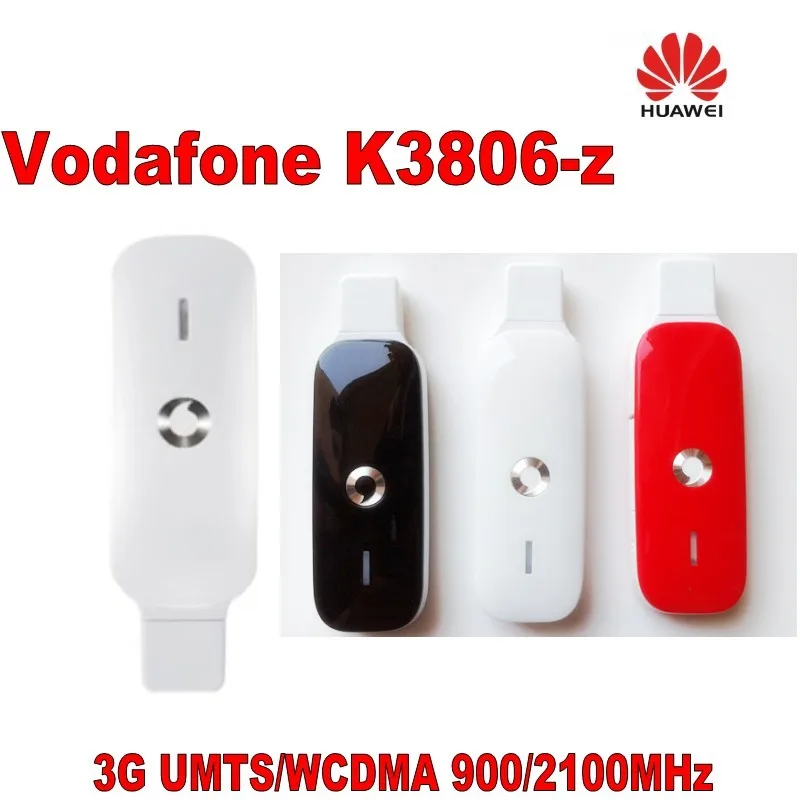 Odomknutá, Vodafone HUAWEI K3806 K3806Z 3G USB Surfovať stick 14,4 Mbps 3G USB Dongle s slot karty SIM a antény port
