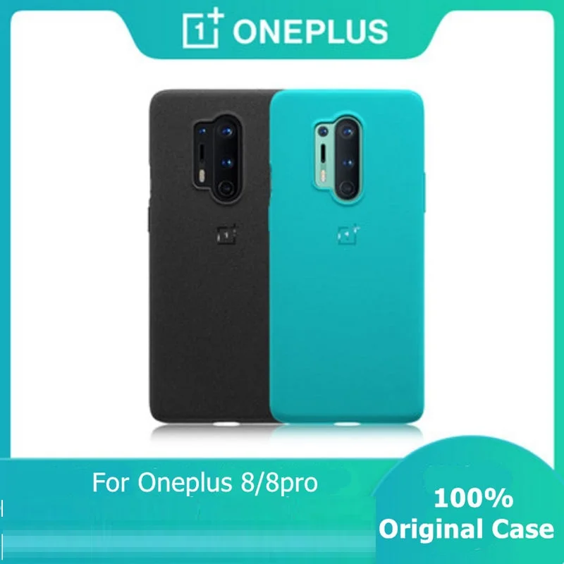 Originálne Oneplus 8 Pro Prípade OnePlus Nárazníka Karbon Prípade Úradný Pieskovec 8 8 Pro Prípade Nárazníka Nylon Ochrana Zadného Krytu