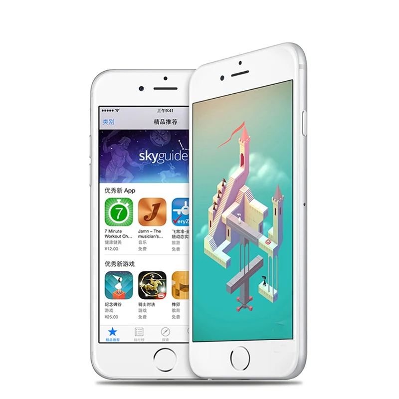Originálny Apple iPhone 6 LTE Odblokovaný Mobilný telefón, 1GB RAM 16/64/128GB iOS 4.7' 8.0 MP Dual Core WIFI IPS GPS Používa Telefón