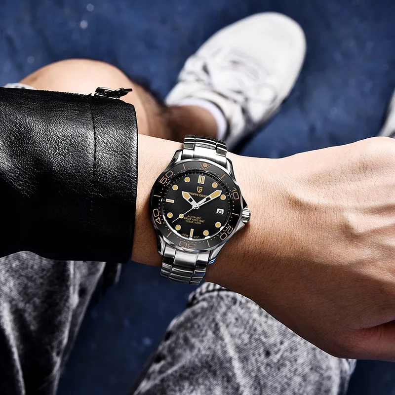 PAGANI NAVRHNÚŤ nové pánske mechanické hodinky top značky luxusné módne automatické hodinky mužov vodotesné hodinky Japonsko NH35 pohyb
