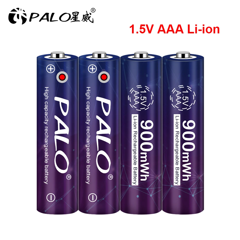 PALO Kapacitu 1,5 V AAA Li ion Batéria 3A 1,5 V 900mWh Lítium Li-ion Nabíjateľnú Batériu, Bateria Batérie pre Teplomer
